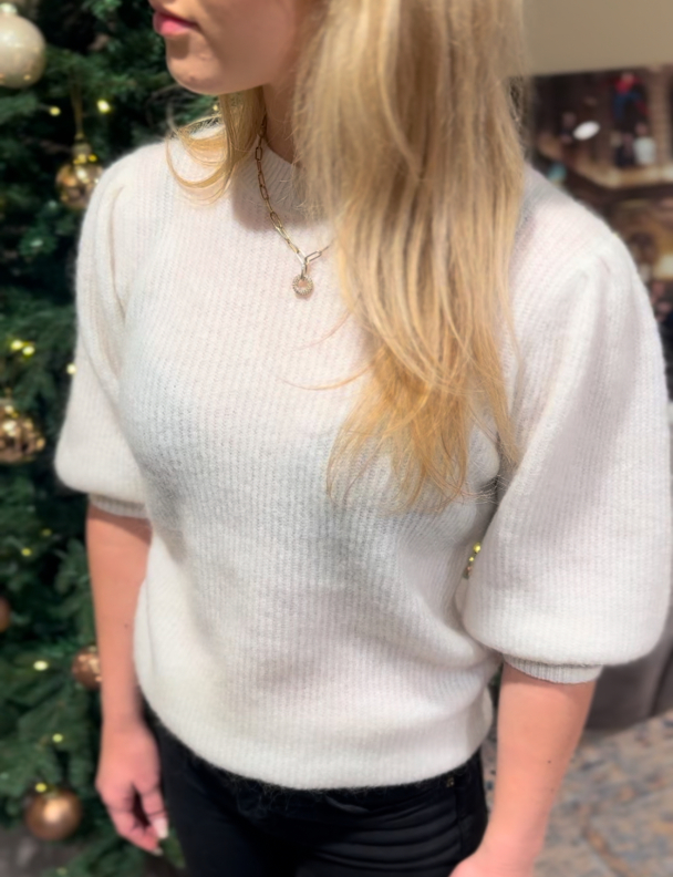 LEVETÉ ROOM Cille Knit Top - Image 1