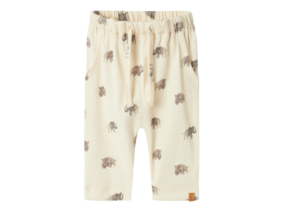 Gave Loose Pant, Elephants Turtledove - Lil' Atelier
