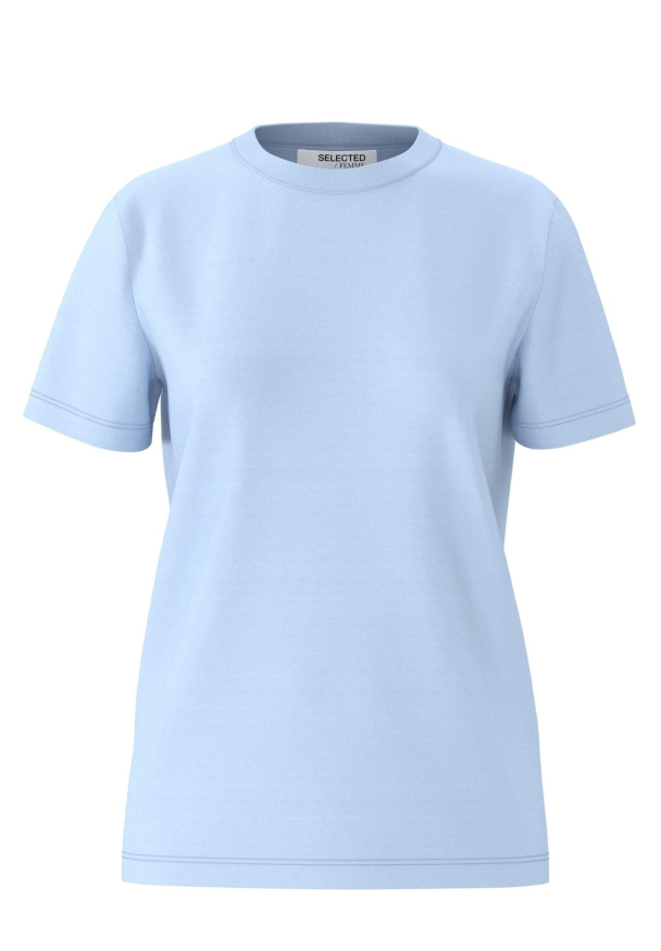 Myessential O-Neck Tee - Cashmere Blue 