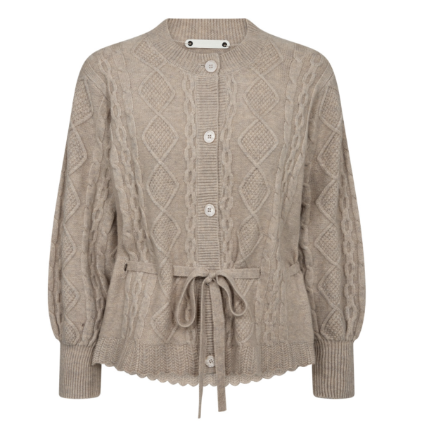 Row Cable Tie Cardigan    |   Row Cable Tie Cardigan  fra Co´Couture