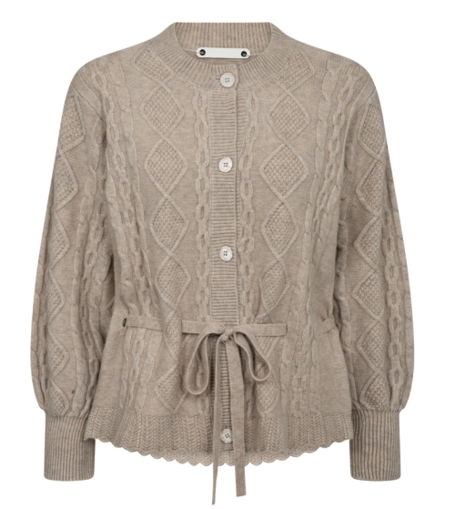 Row Cable Tie Cardigan    |   Row Cable Tie Cardigan  fra Co´Couture