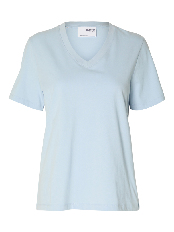 SELECTED FEMME V-Neck Essential Tee - Image 1
