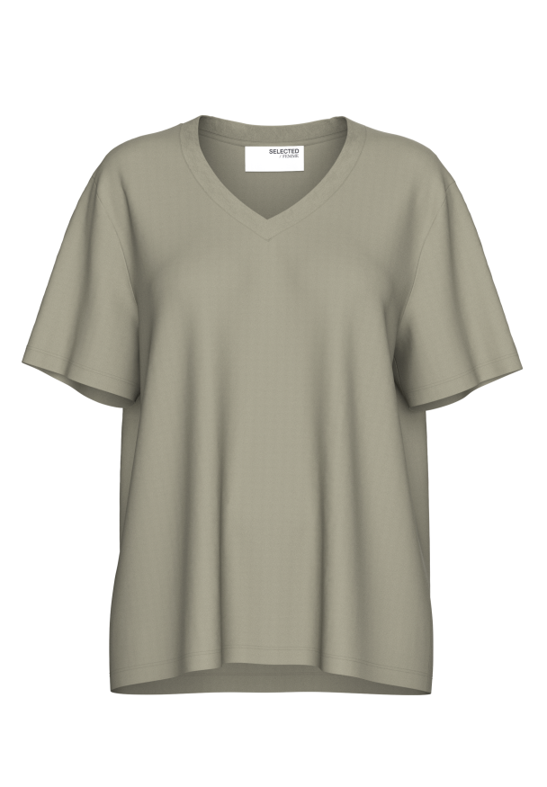 SELECTED FEMME V-Neck Essential Tee - Image 1