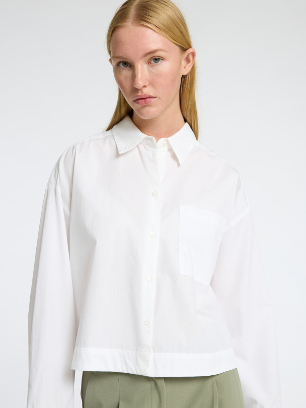 SELECTED FEMME Astha Cropped Boxy Shirt - Image 2