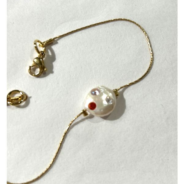 Triple Zircona Pearl Bracelet
