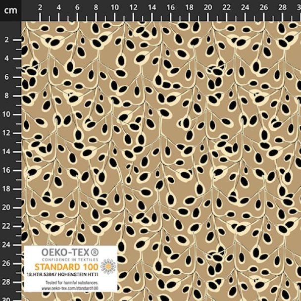 Light & Lush 24 Fall guld, beige og sort mønster - Image 1