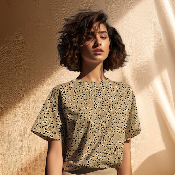 Light & Lush 24 Fall guld, beige og sort mønster - Image 2