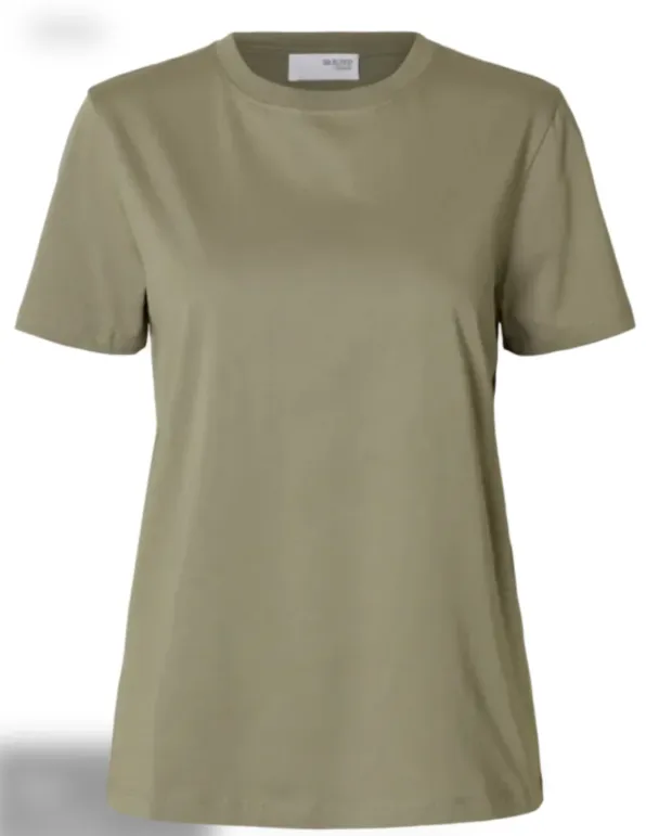 Myessential O-Neck Tee - Vetiver