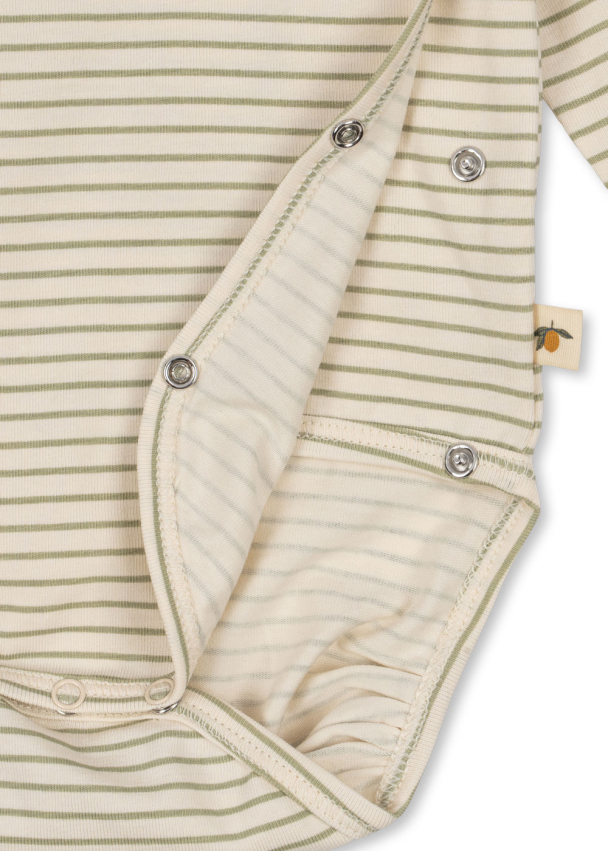 Konges Sløjd | Basic LS Newborn Body - Tea Stripe - Image 2
