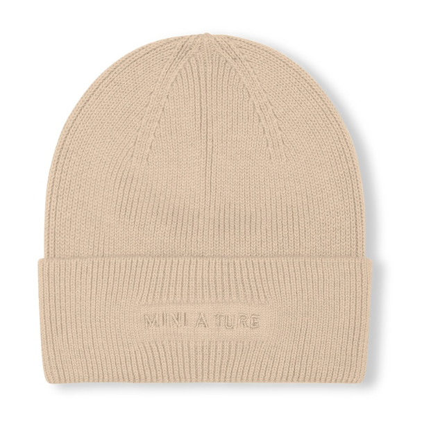MINI A TURE | MATBOJE Beanie - Sesame