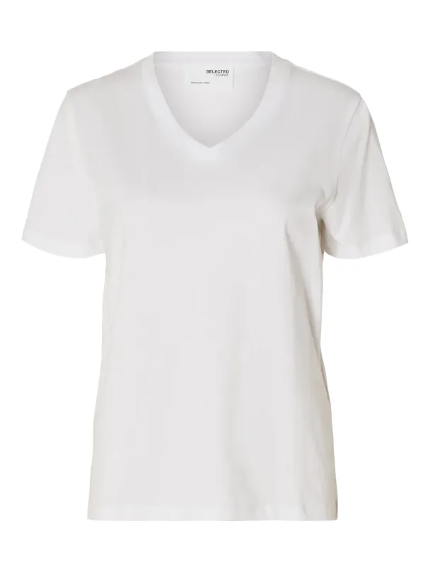 SELECTED FEMME V-Neck Essential Tee - Image 1