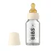 Baby Bottle 110ml Complete Set, Ivory - Bibs