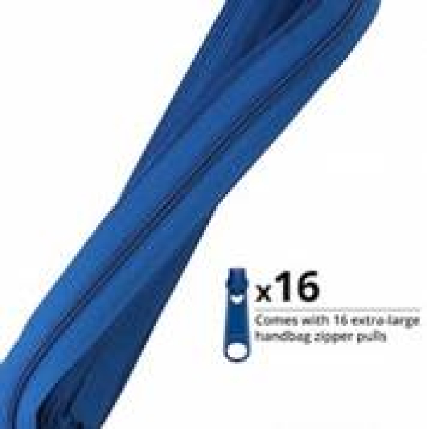 By Annie - Glidelås 6mm spiral 4 yard med 16 glide- Blastoff Blue