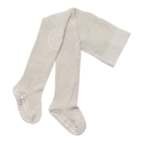 GOBABYGO | Crawling Tights Bamboo - Ivory Glitter