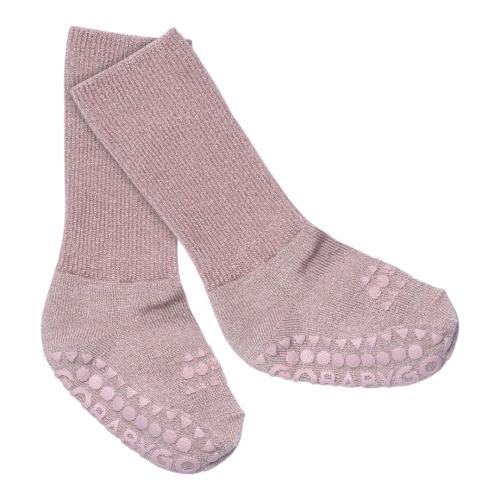 GOBABYGO | Non-Slip Socks Bamboo - Lavender Glitter