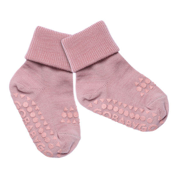 Non-slip Socks Wool - Rose Blush - Image 2