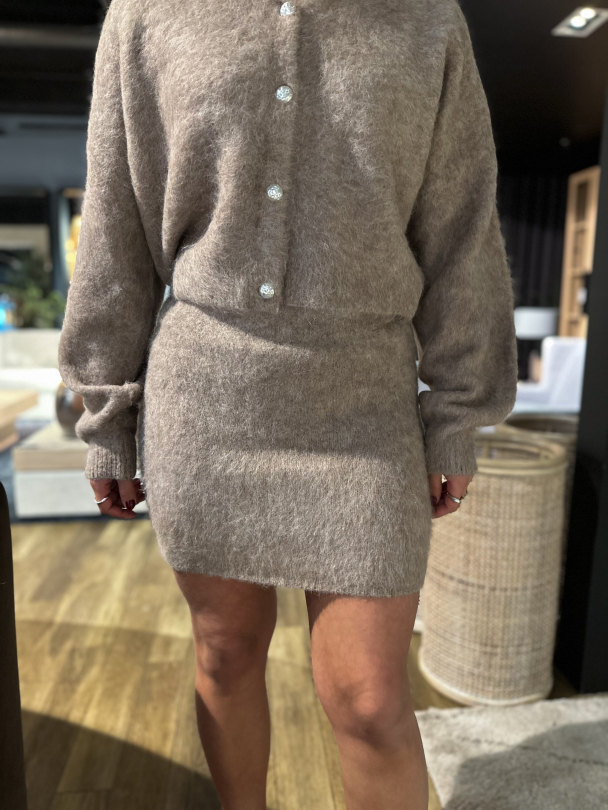 Sana Skirt - Warm Sand Melange  - Image 1