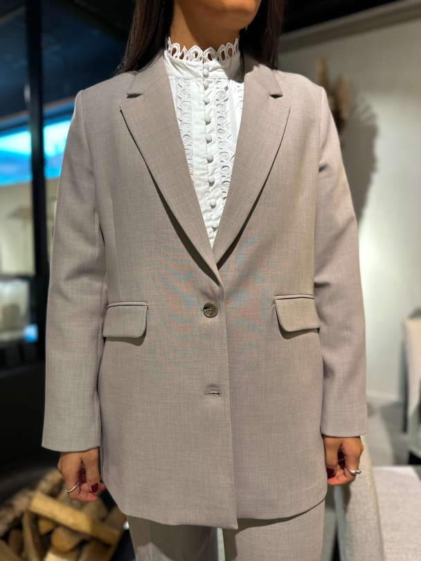 Rita Relaxed Blazer - Island Fossil  - Image 1