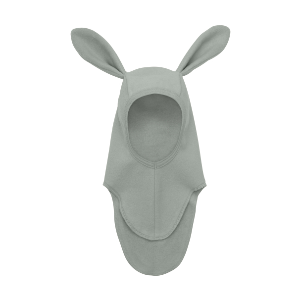 Balaclava Ears Cotton Fleece - Lily Pad Melange - Image 1