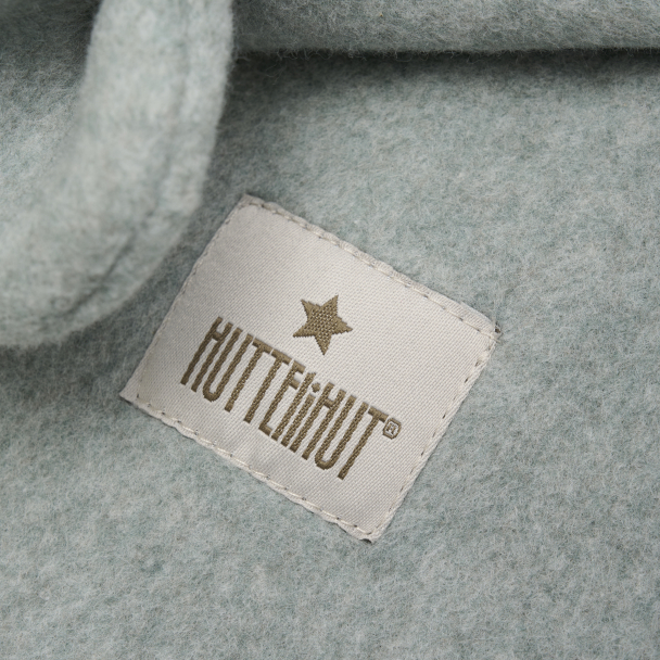 Balaclava Ears Cotton Fleece - Lily Pad Melange - Image 3