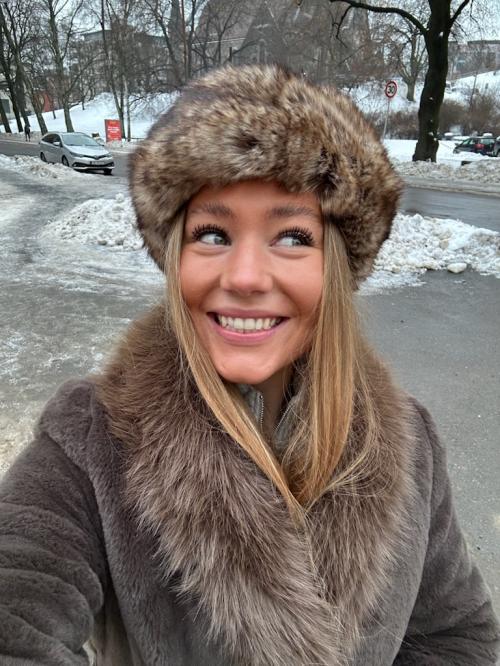 Nevada Fake Fur Headband Brown