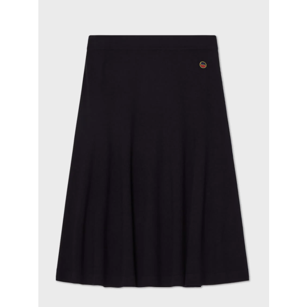 Maja Navy Skirt   |   Maja Solid Navy Skirt fra Busnel