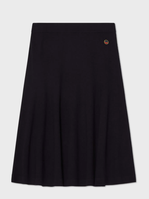 Maja Navy Skirt   |   Maja Solid Navy Skirt fra Busnel