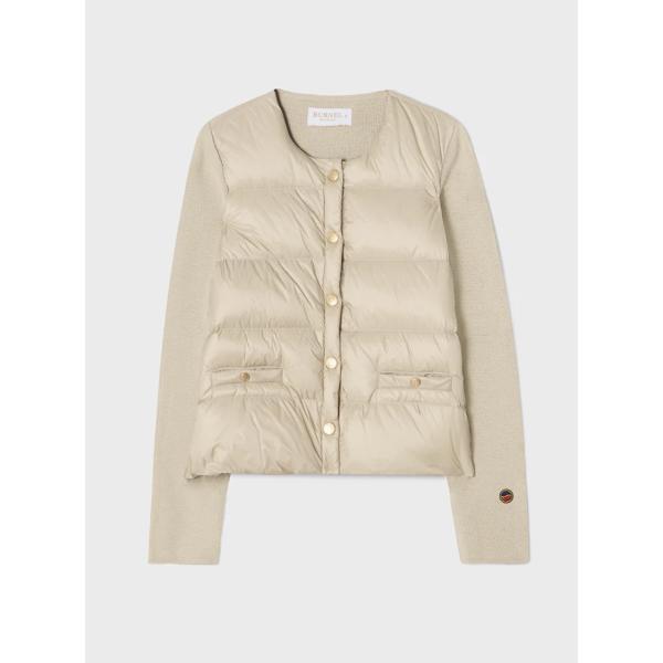 Iva Light Beige Down Jacket  |  Iva Down Jacket  fra Busnel