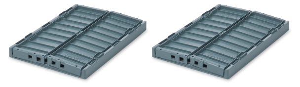 Weston Storage Box M 2-pk - Whale Blue - Image 3