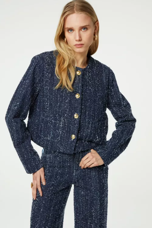 Davis Denim Blazer  |  Davis Denim Blazer Dark Indigo  fra Fabienne Chapot