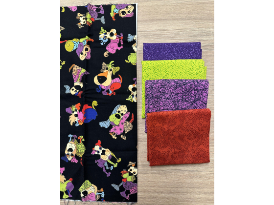  Fargerike hunder  0,5 meter og 4 stk 50cm