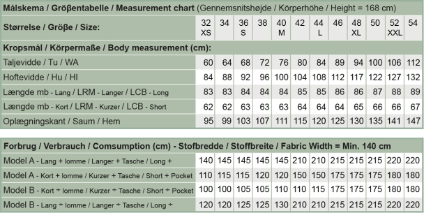 N337 Cargonederdel med påsatte lommer - Image 2