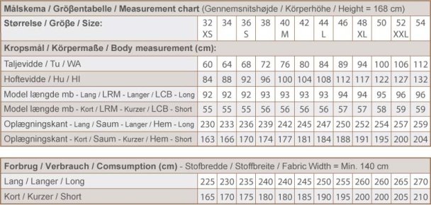 N338 Nederdel med vidde og facongsyet linning - Image 2