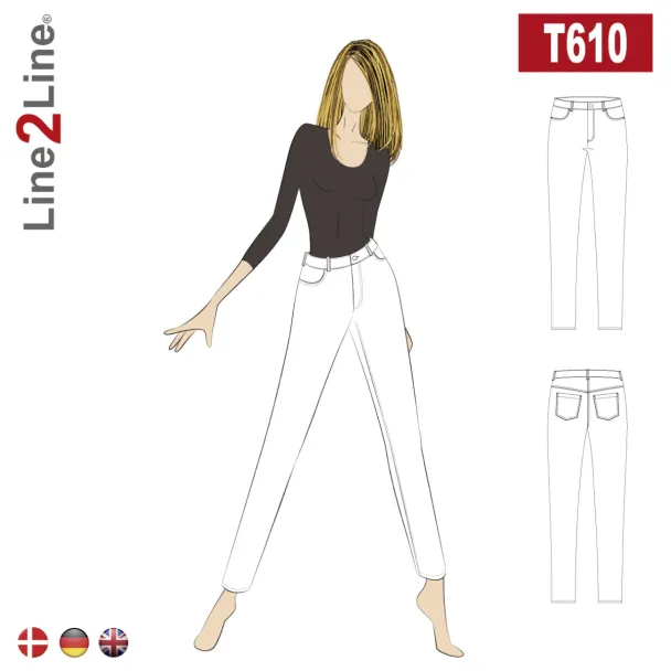 T610 Tettsittende jeans- regular x - Image 1