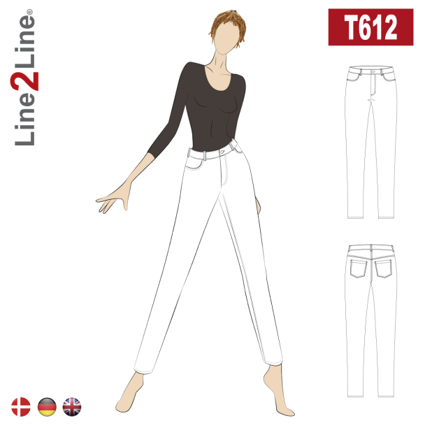 T612 Tettsittende jeans- Straight H - Image 1