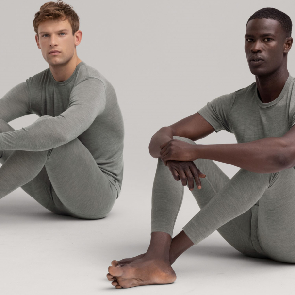 MEN T-shirt, ull silke - Image 3