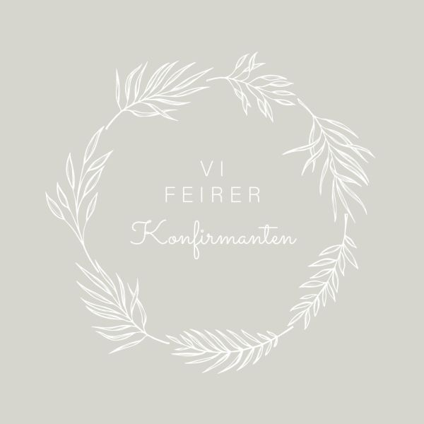 Serviett Konfirmant beige