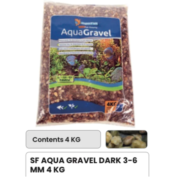 SF Aqua Gravel / 4kg / Dark 3-6mm