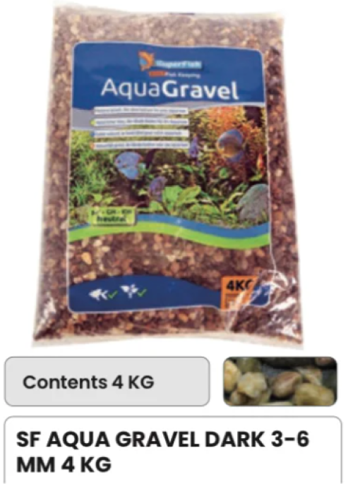 SF Aqua Gravel / 4kg / Dark 3-6mm