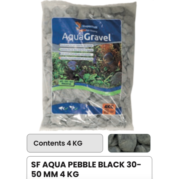 SF Aqua Gravel / 4kg / Pebble Black 20-50mm