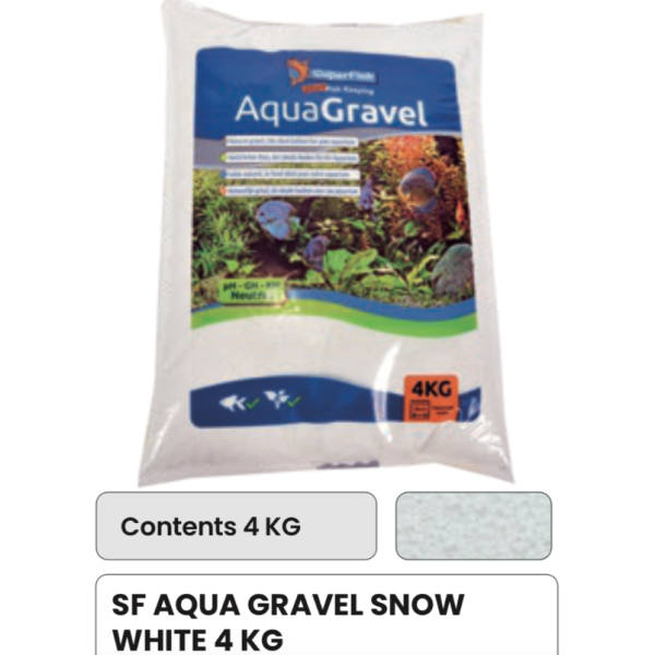 SF Aqua Gravel / 4kg / Snow White