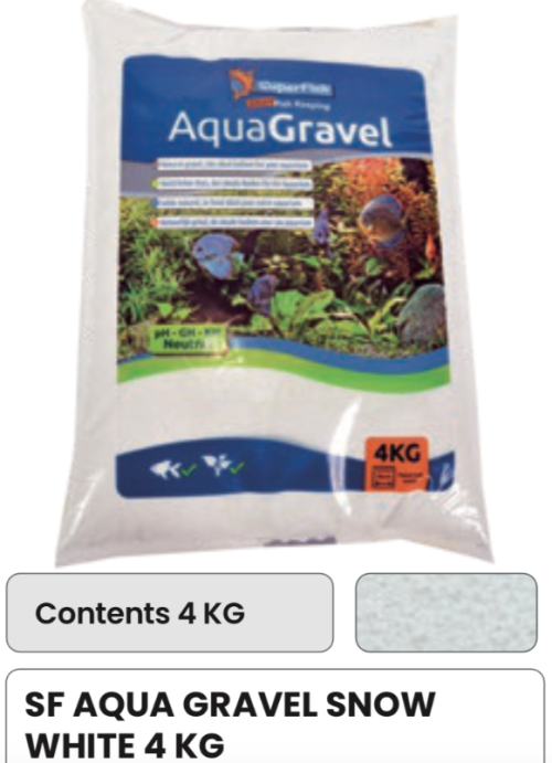 SF Aqua Gravel / 4kg / Snow White