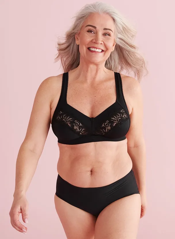 MEADOW SOFT BRA, Sort - Image 4