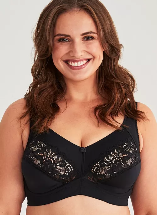 MEADOW SOFT BRA, Sort