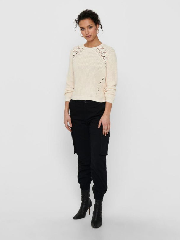 onlMaga genser med blonde detaljer - Image 2