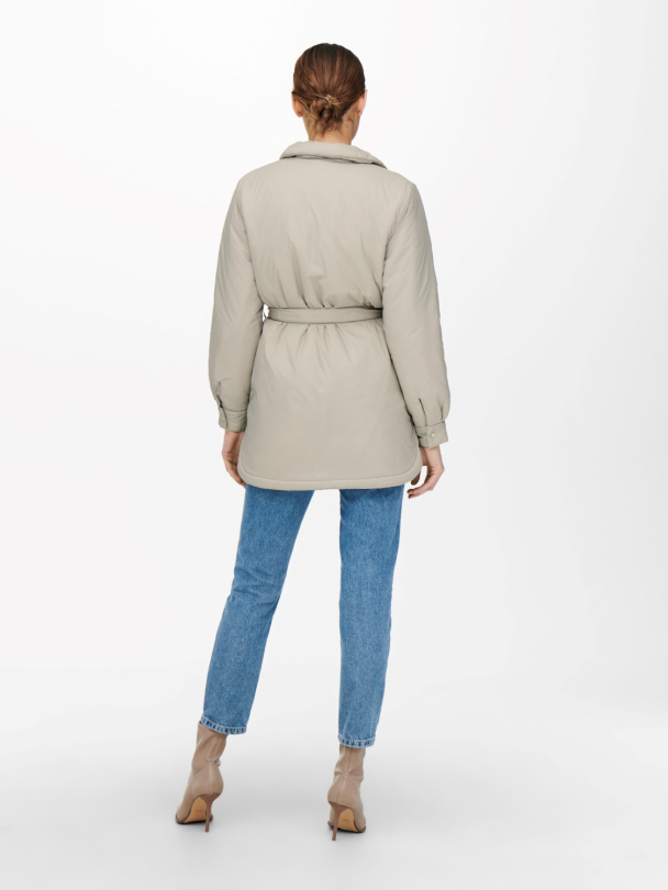 onlJenna vattert jakke med belte - Image 3