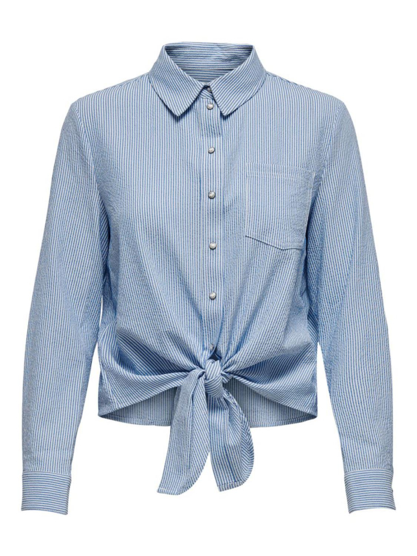 onlLecey long sleeve knot shirt - Image 5