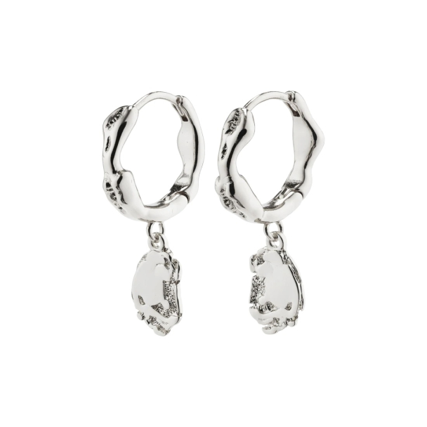 Pilgrim Thankful sølvbelagte øreringer med anheng - Image 2