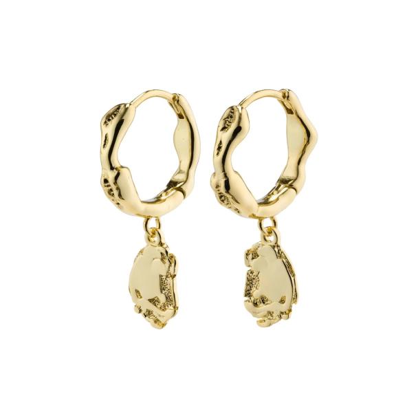 Pilgrim Thankful gullbelagte øreringer med anheng - Image 2