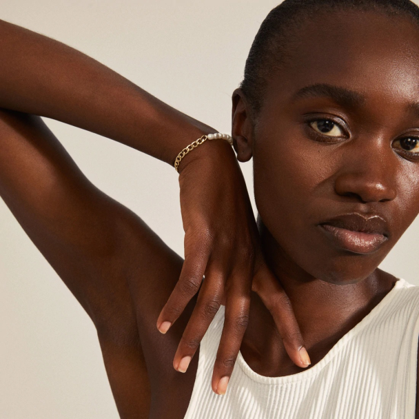 Pilgrim Jola gullbelagt armbånd med ferskvannsperler - Image 3